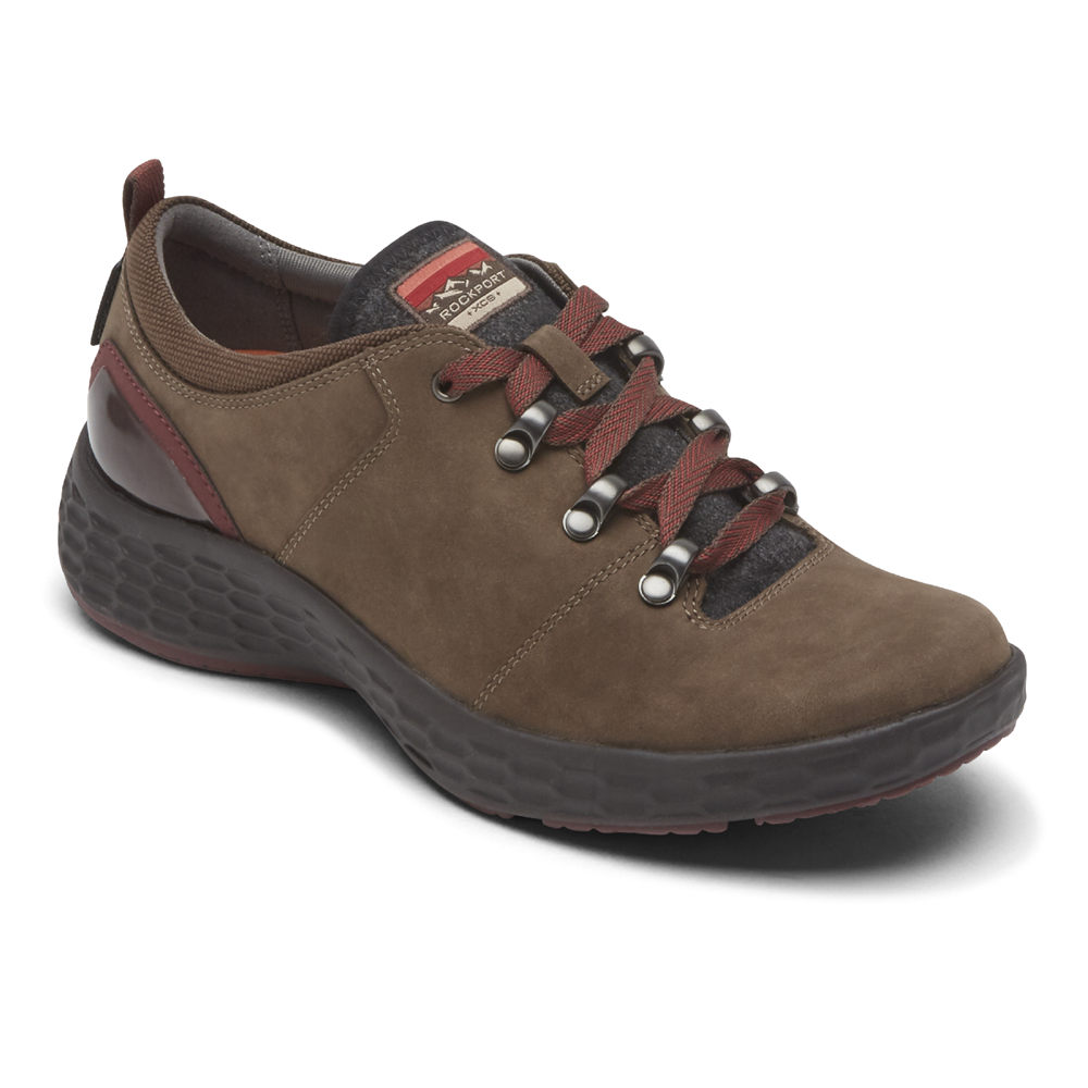 Rockport Womens FreshExplore Tie - Sneakers Brown - ISQ495216